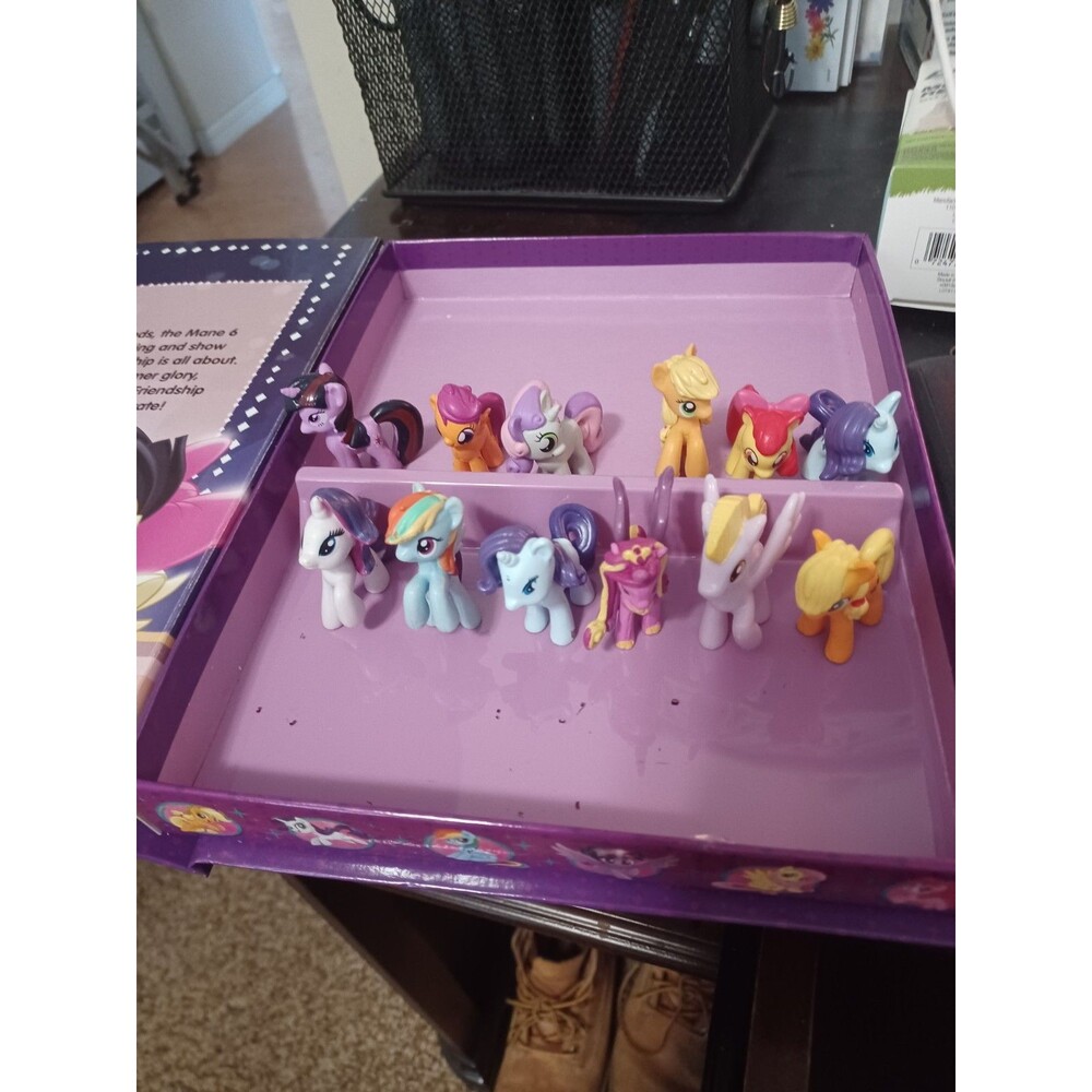 My Little Pony Mini Figures Lot Of 12 Hasbro All Different Great Colors